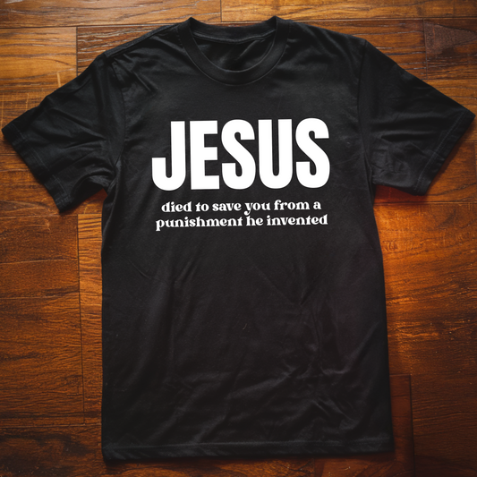 Jesus Died Text T-Shirt