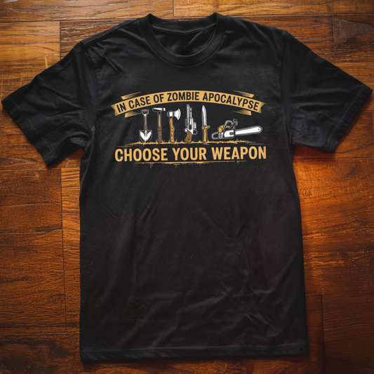 Zombie Choose Your Weapon T-Shirt